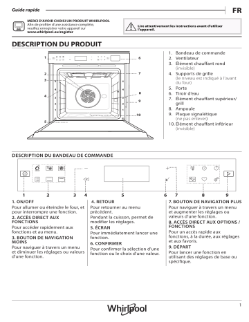 Mode d'emploi | Whirlpool W7 OS4 4S1 P BL Manuel utilisateur | Fixfr