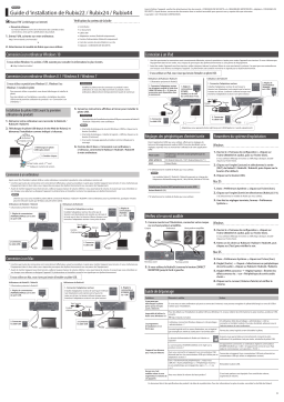 Roland Rubix24 USB Audio Interface Manuel utilisateur
