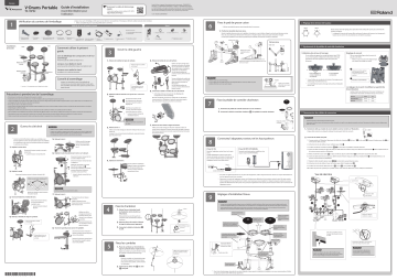 Guide d'installation | Roland TD-1KPX2 Batterie portable Manuel utilisateur | Fixfr