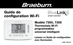 Robertshaw Braeburn 7300 7305 Thermostat Wi-Fi Manuel utilisateur