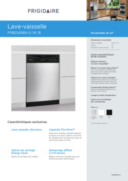 Frigidaire FFBD2406NB Manuel utilisateur