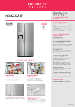 Frigidaire FGSS2335TF Manuel utilisateur