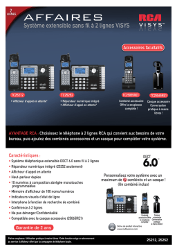 RCA TC25212_52 Manuel utilisateur