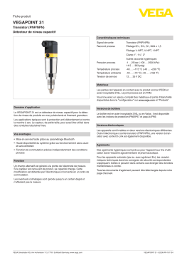 Vega VEGAPOINT 31 Compact capacitive limit switch Manuel utilisateur