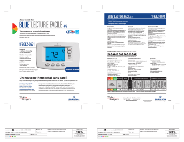 White Rodgers 1F95EZ-0671 Manuel utilisateur | Fixfr