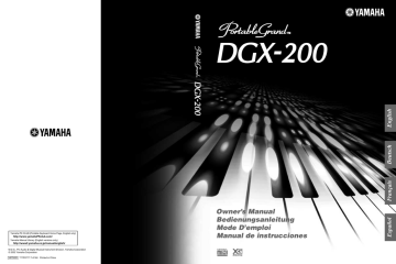 Yamaha DGX-200 spécification | Fixfr