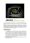 ARCHOS 5 internet Tablet spec sheet_FR