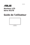 Moniteur LCD S&eacute;rie VE278 Guide de l`utilisateur