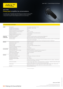 Jabra Talk 5 Manuel utilisateur