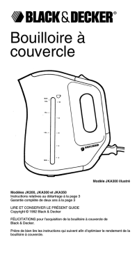 Black & Decker JA35-45 Manuel utilisateur