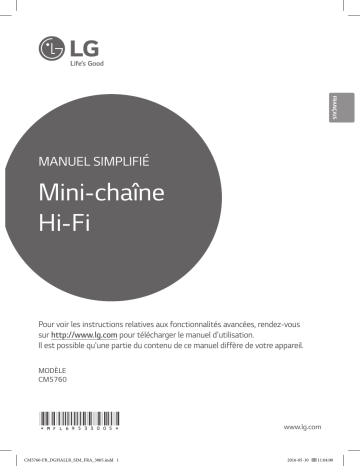 LG CM5760 Mode d'emploi | Fixfr