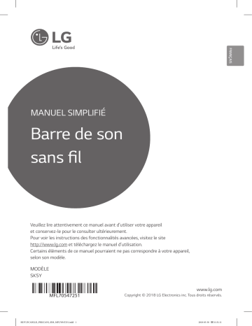 LG SK5Y Mode d'emploi | Fixfr