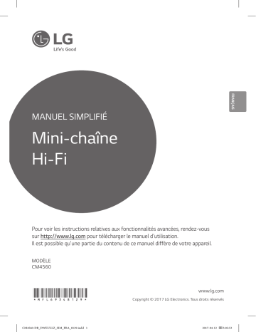 LG LG CM4560 Mode d'emploi | Fixfr