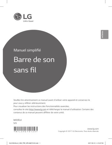 LG SJ5 Mode d'emploi | Fixfr