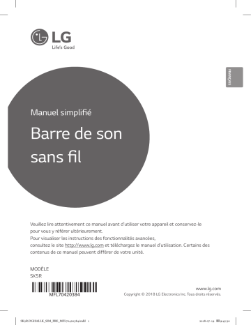 LG SK5R Mode d'emploi | Fixfr