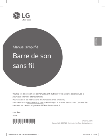 LG LG SJ4R Mode d'emploi | Fixfr