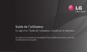 LG 50PA550C Mode d'emploi | Fixfr