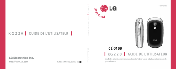 LG KG220 Mode d'emploi | Fixfr