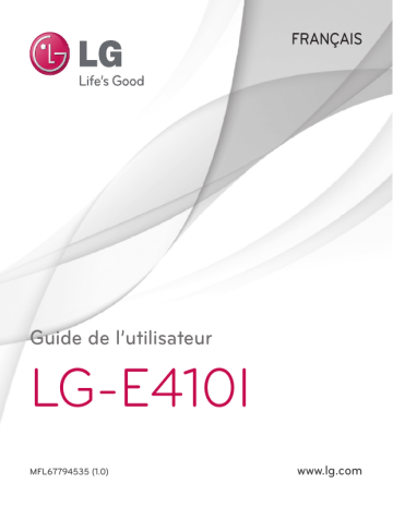 LGE410I | E410 Optimus L1 II | LG Optimus L1 II | LG E410-Optimus-L1-II Mode d'emploi | Fixfr
