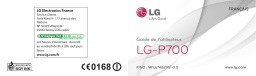 LG P700 Mode d'emploi