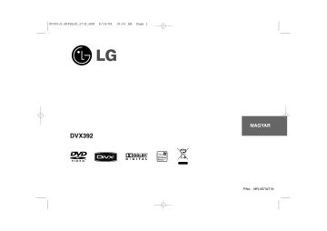 LG DVX392 Mode d'emploi | Fixfr