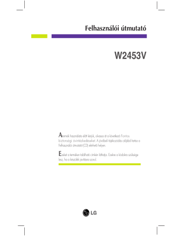 LG W2453V-PF Mode d'emploi | Fixfr