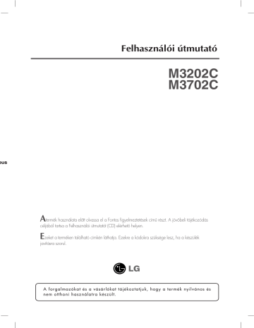 LG M3702C Mode d'emploi | Fixfr