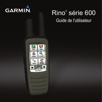 Garmin Rino® 610 Mode d'emploi | Fixfr