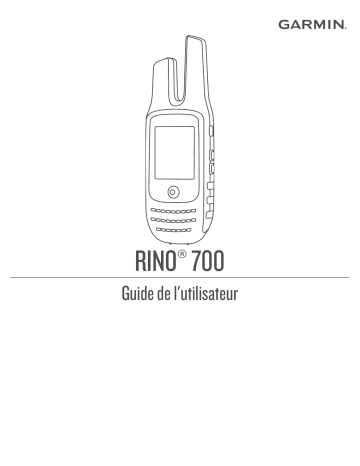 Garmin Rino® 700 Mode d'emploi | Fixfr