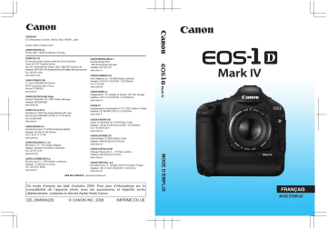 Canon EOS-1D Mark IV Mode d'emploi | Fixfr
