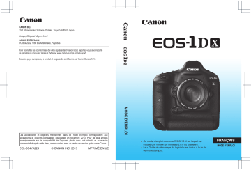 Canon EOS-1D X Mode d'emploi | Fixfr