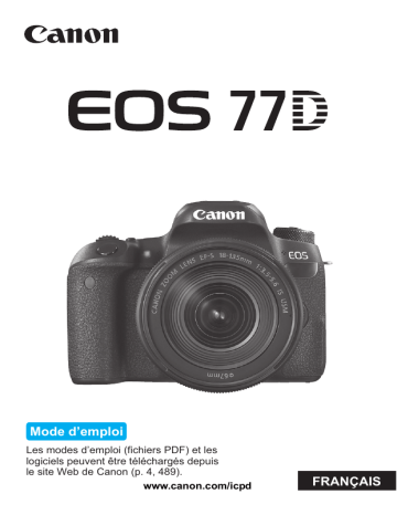 Canon EOS 77D Mode d'emploi | Fixfr