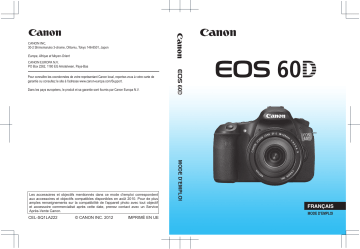 Canon EOS 60D Mode d'emploi | Fixfr