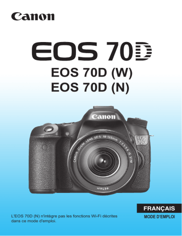 Canon EOS 70D Mode d'emploi | Fixfr