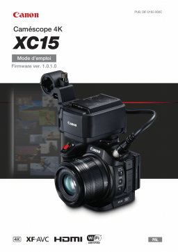 Canon XC15 Mode d'emploi