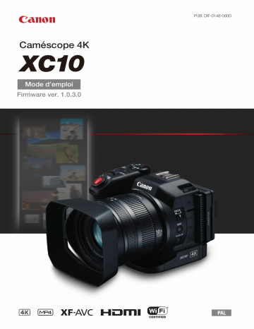 Canon XC10 Mode d'emploi | Fixfr