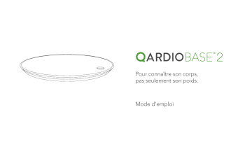 Qardio QardioBase 2 Mode d'emploi | Fixfr