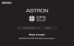 Seiko 8X42 GPS Solar Complete User Guide for Astron Mode d'emploi