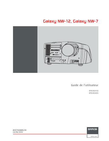Barco Galaxy NW-7 MK I Mode d'emploi | Fixfr
