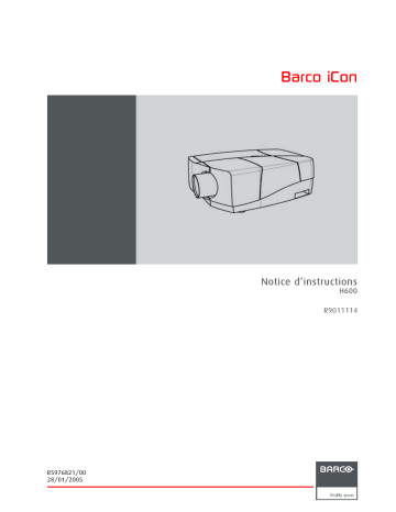 Barco iCon H600 Mode d'emploi | Fixfr