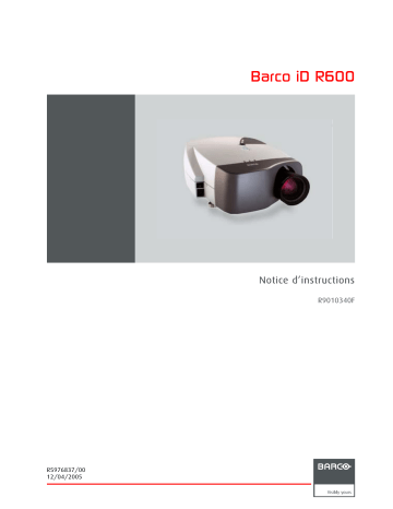 Barco iD R600 Mode d'emploi | Fixfr