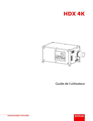 Barco HDX-4K14 Mode d'emploi | Fixfr