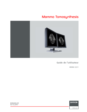 Barco Mammo Tomosynthesis 5MP MDMG-5221 Mode d'emploi | Fixfr