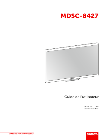 Barco MDSC-8427 Mode d'emploi | Fixfr