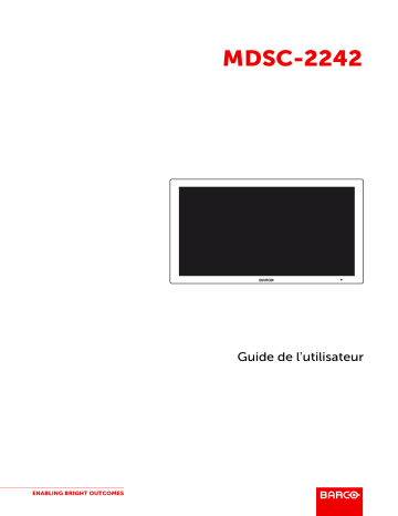 Barco MDSC-2242 Mode d'emploi | Fixfr