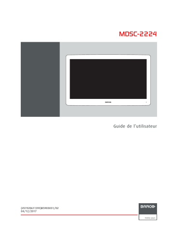 Barco MDSC-2224 Mode d'emploi | Fixfr