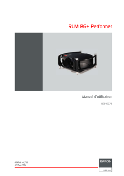 Barco RLM R6 Performer Mode d'emploi