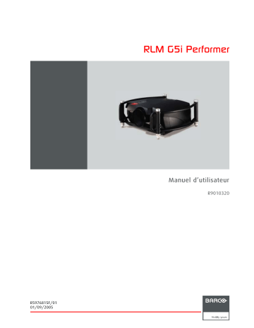 Barco RLM G5i Performer Mode d'emploi | Fixfr