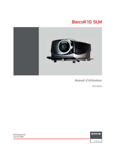 Barco SLM R10 Performer Mode d'emploi | Fixfr