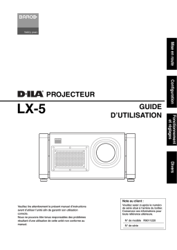 Barco LX-5 Mode d'emploi